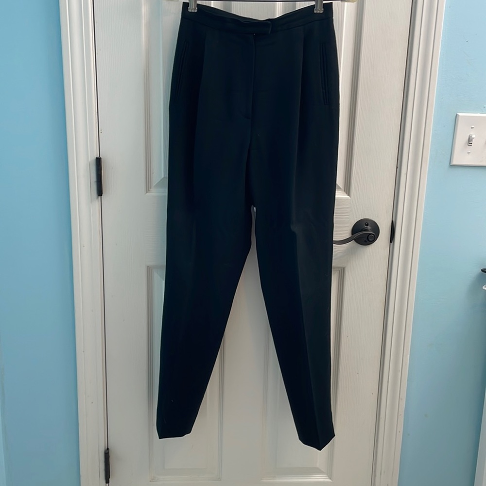 Wool black dress pants